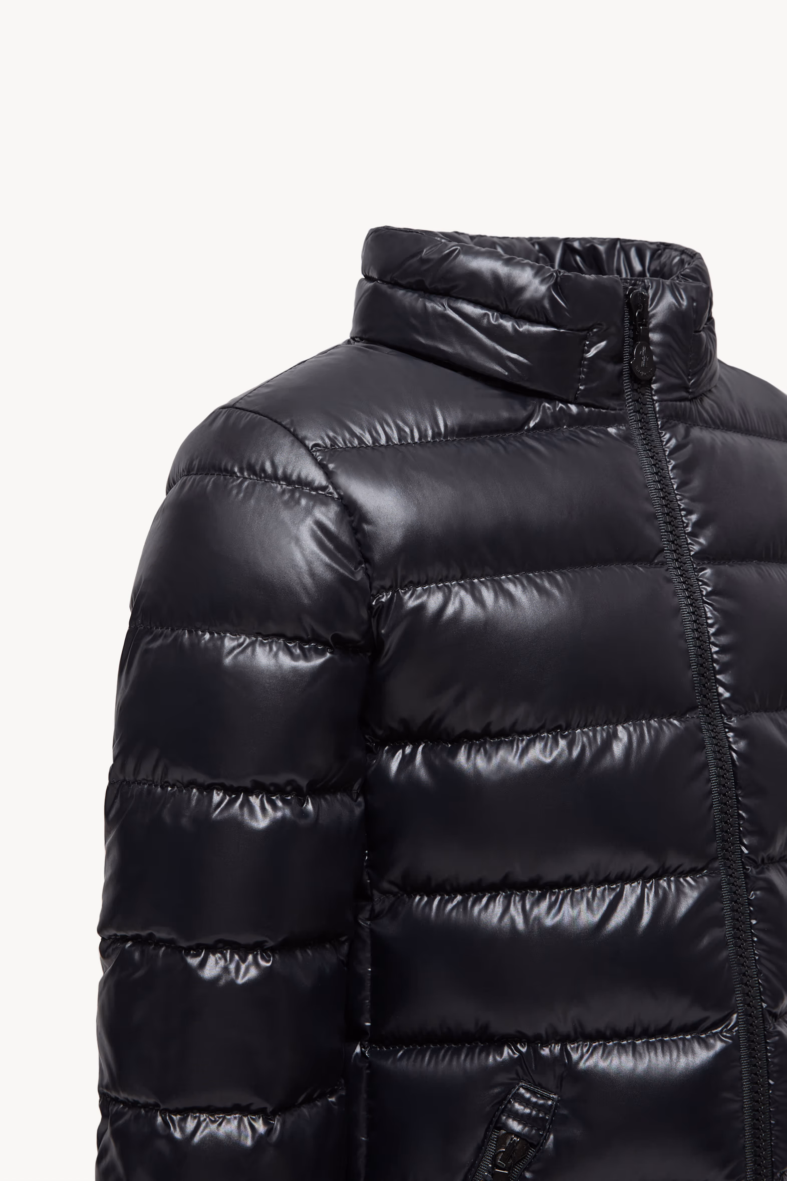 Moka Hooded Down Jacket Girl Black Moncler 4